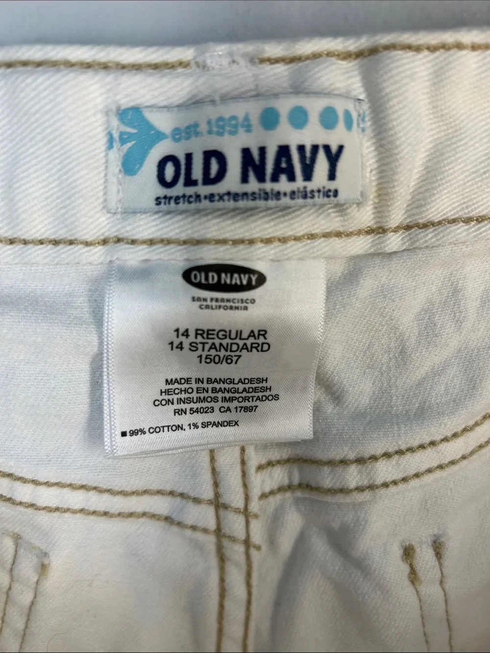 Old Navy White Denim Jean Shorts